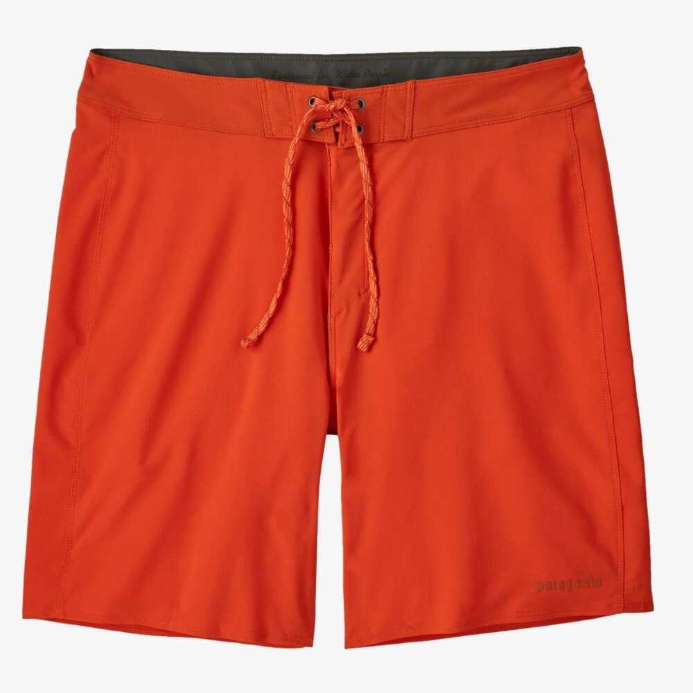 Patagonia Hydropeak Boardshorts 18" Swim Hike Short Mens Pollinator Orange Surf